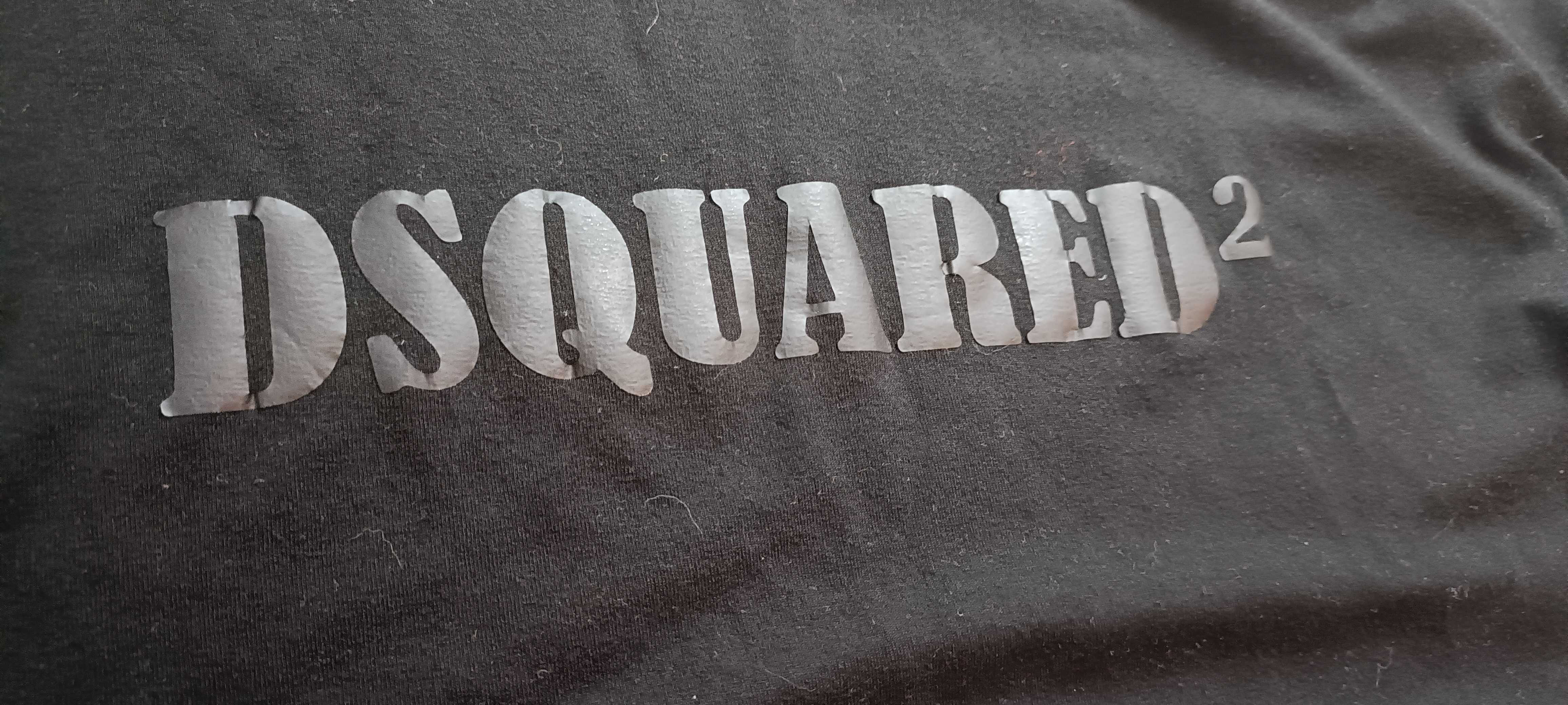 Dsquared2 czarna koszulka t-shirt, roz M