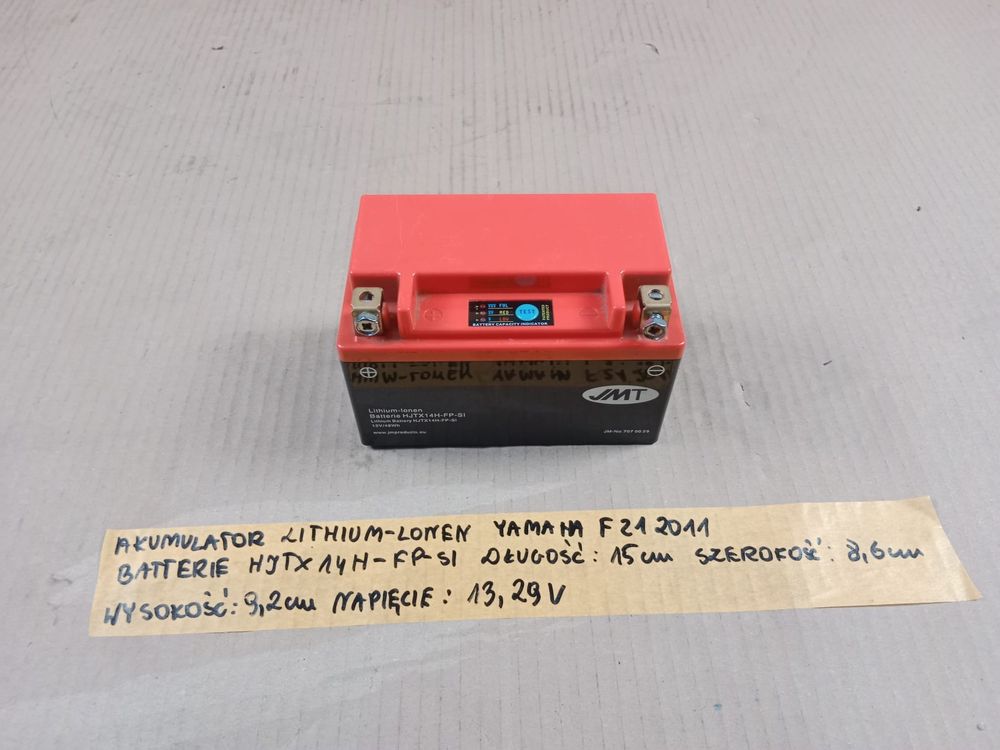 Akumulator Yamaha FZ1 Batterie HJTX14H-FP-SI Lithium Battery 12V/48Wh