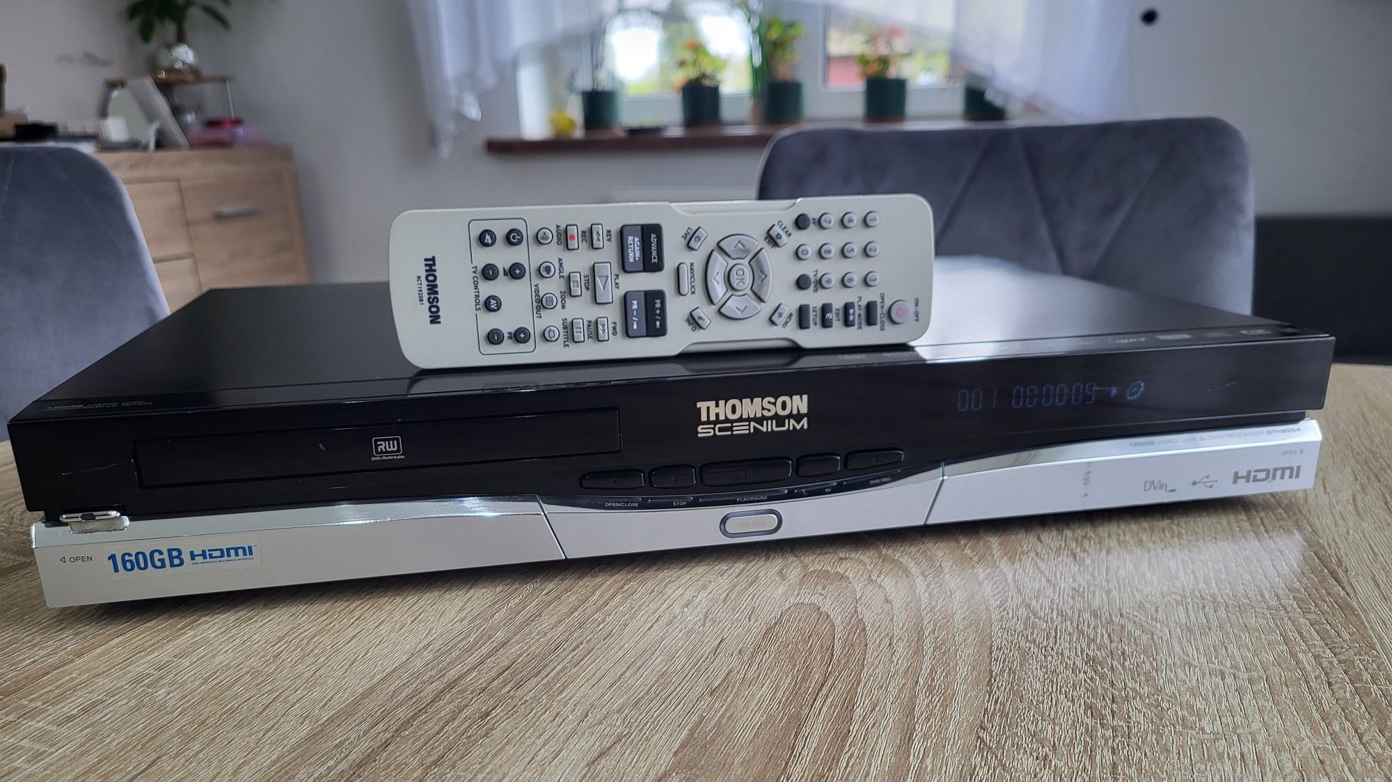 THOMSON DTH-8654 #Nagrywarka DVD HDD #160GB #HDMI #USB  #Dv-In #DivX