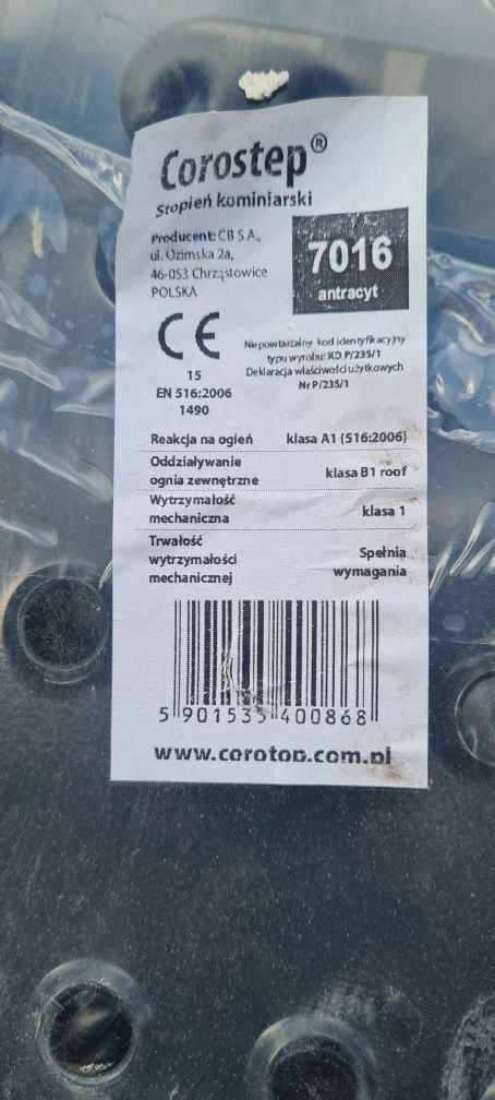 Ława/stopień kominiarski 7016 antracyt Creaton