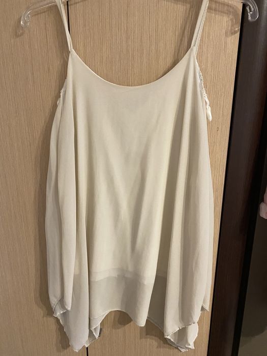 Beżowa bluzka boho 36 s 38 m