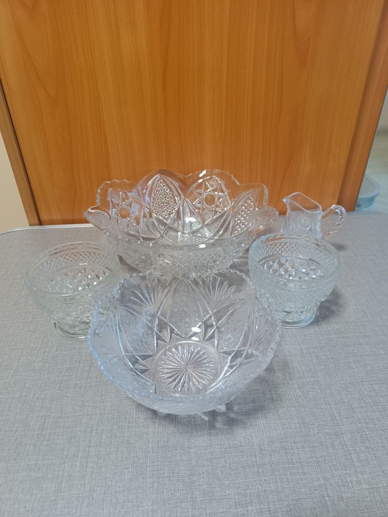 Сервиз стеклянный, винтажный СССР, набор
