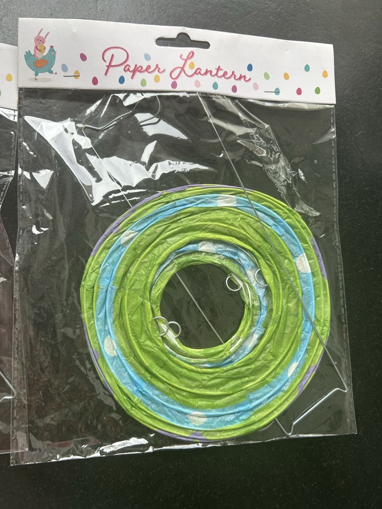 2szt. Papierowy lampion ozdoba wielkanoc wiosna