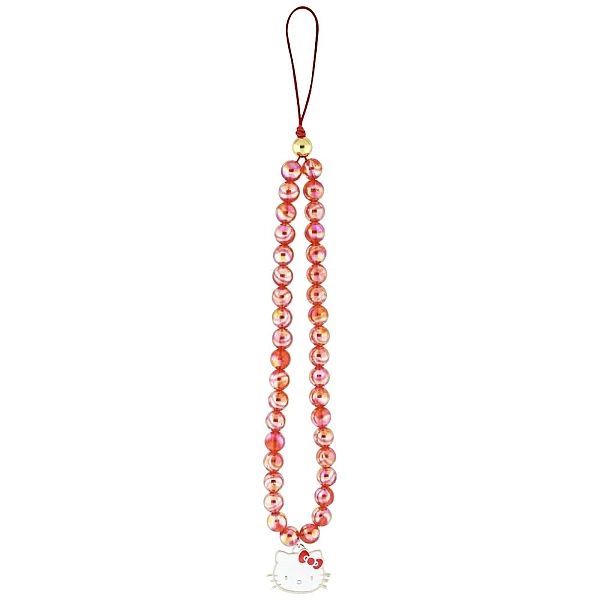 Zawieszka na telefon Hello Kitty Pearls Kitty Head - czerwona