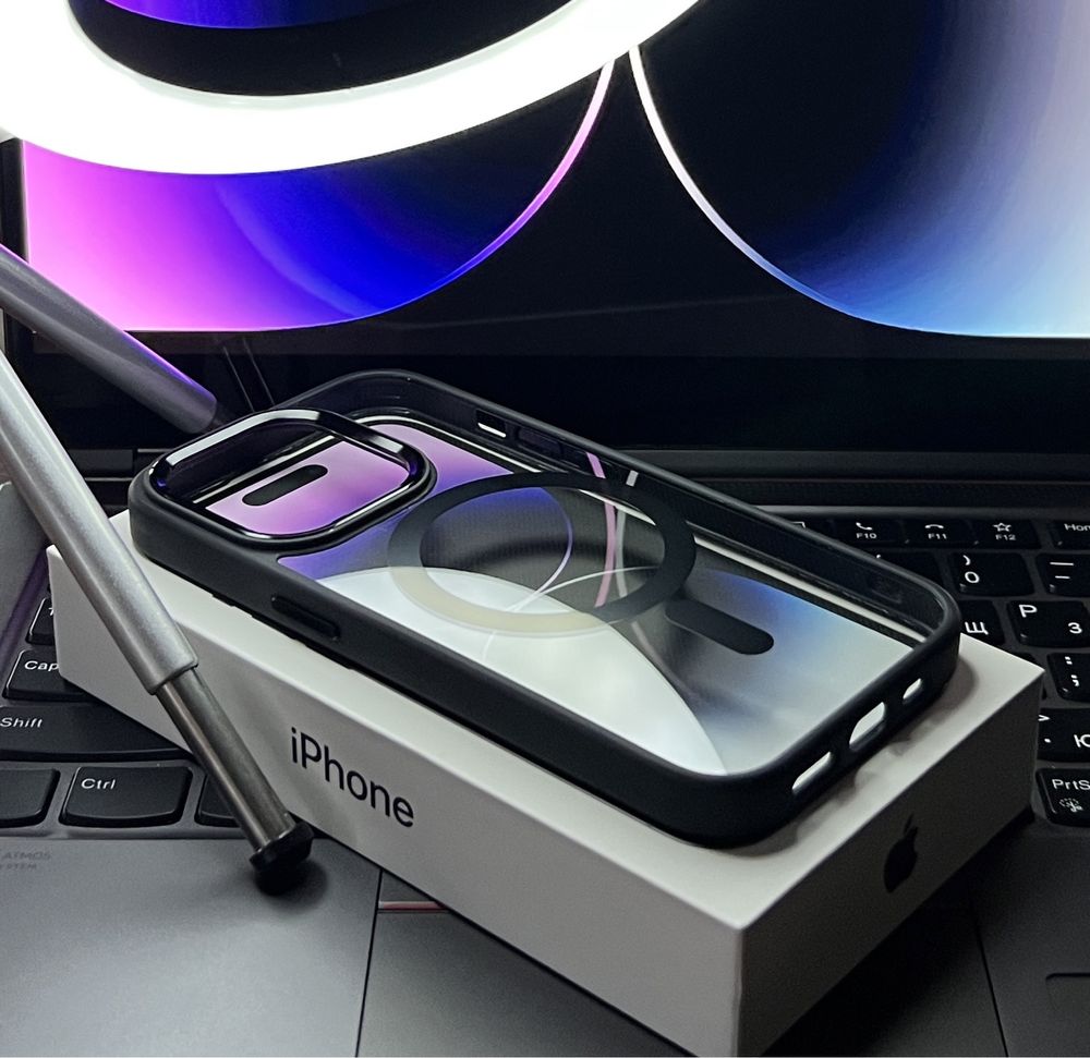 Чехол IPhone 14 Pro Max deep purple MagSafe, 12 pro max,13 pro, 14 pro