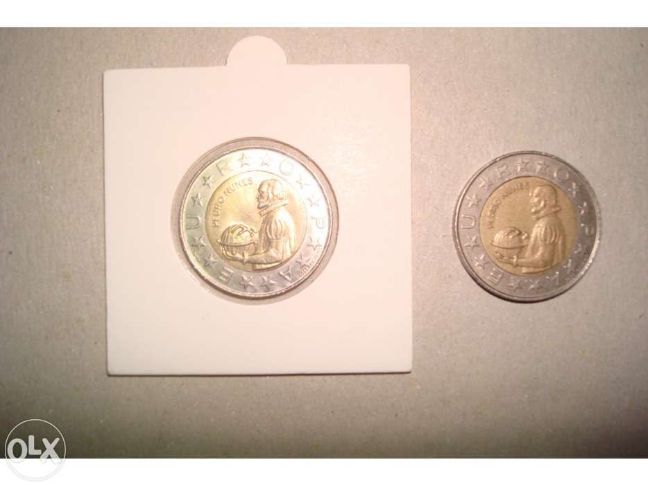 2 Moedas 100$00 usadas