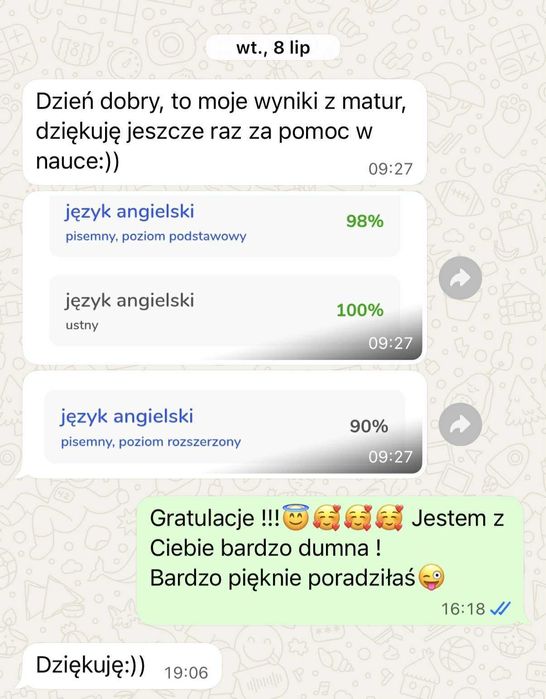 Korepetycje angielski online i Kraków / Matura, konwersacje, gramatyka