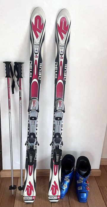 Дитячі Лижі з ботинками і палками