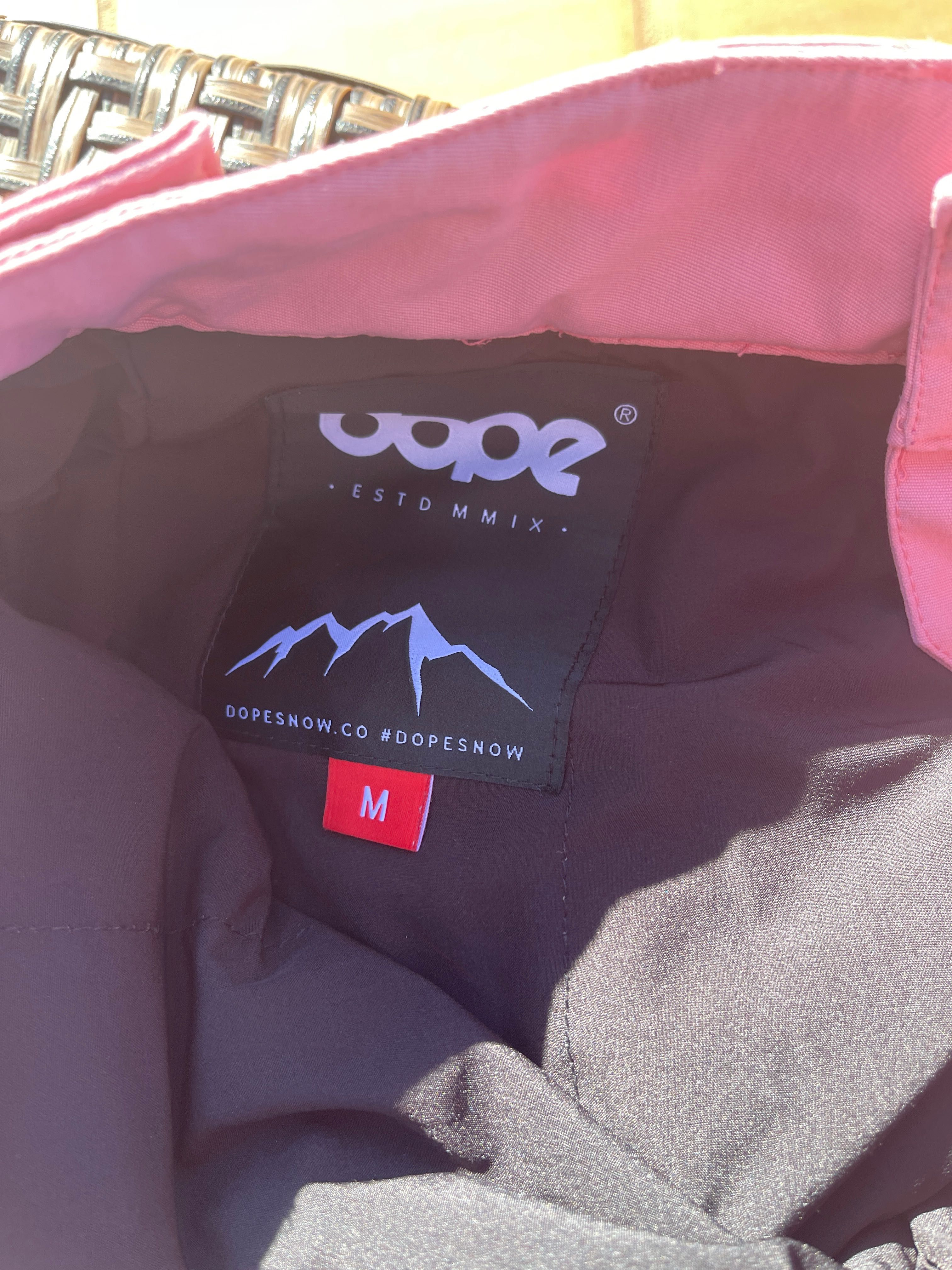 Calça de ski e snowboard de mulher cor de rosa da DOPE