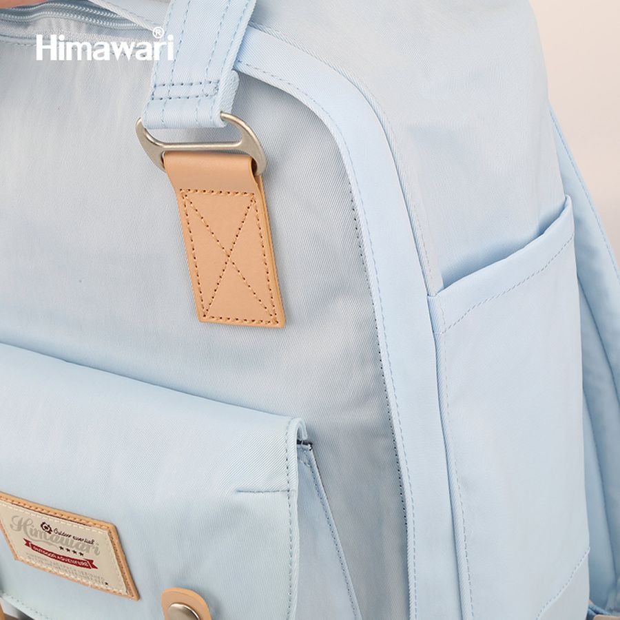 plecak w odcieniach beżu i niebieskiego na laptopa - himawari