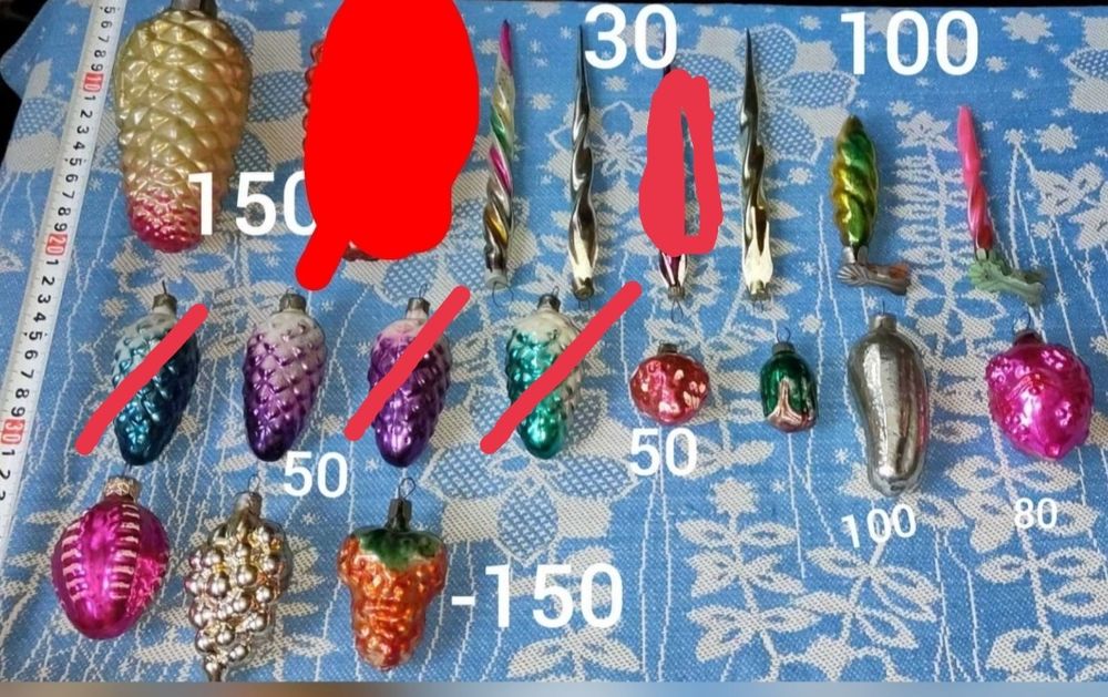 Винтажные ёлочные игрушки СССР