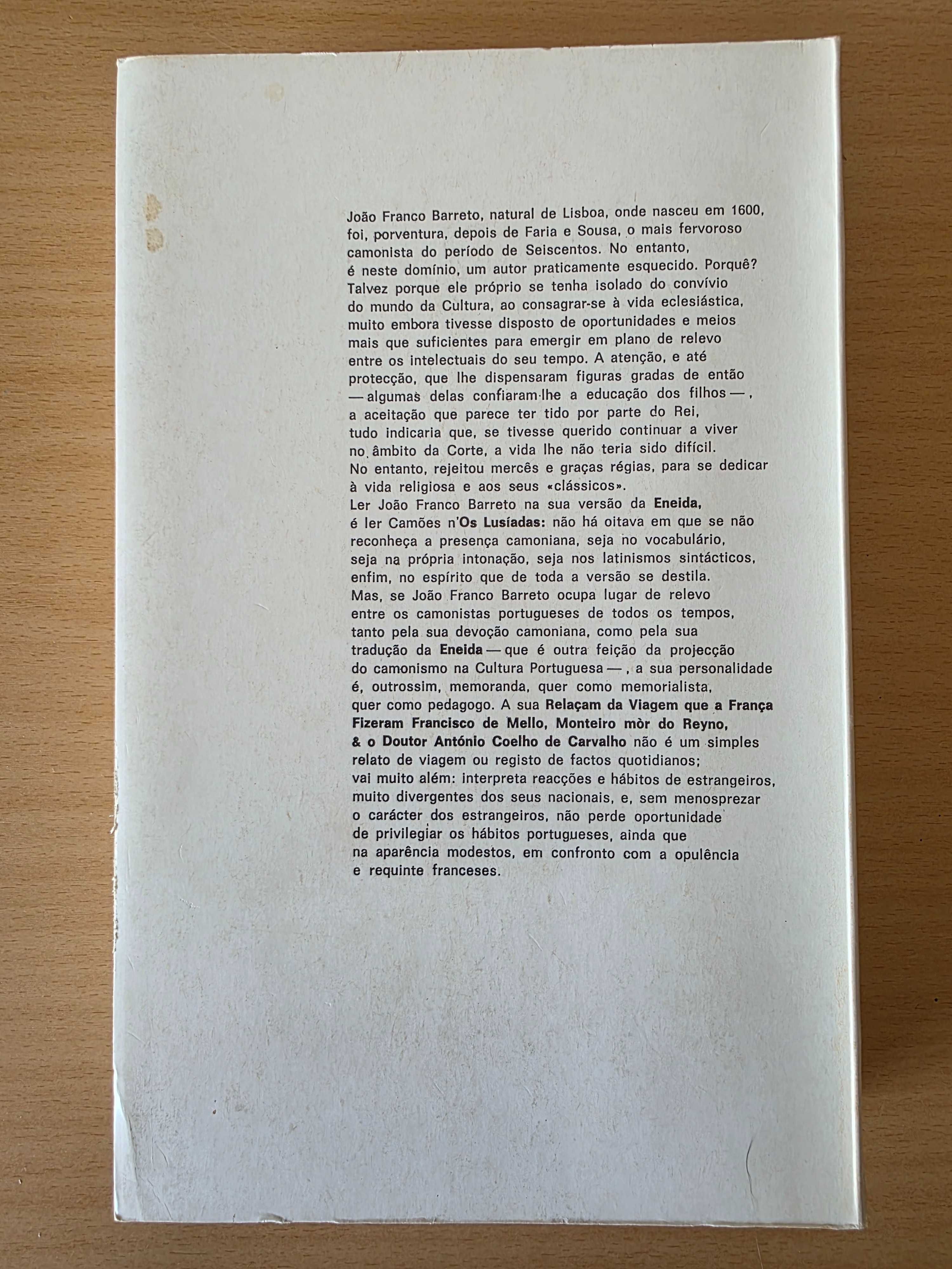 Livro "Eneida Portuguesa" de João Franco Barreto