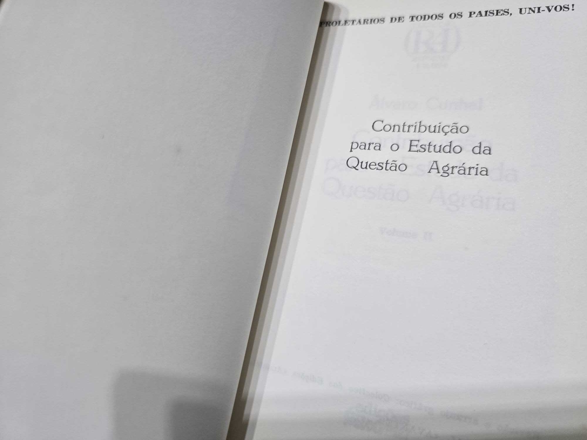 Contribuição para o Estudo da Questão Agrária - Álvaro Cunhal - 2 Vols