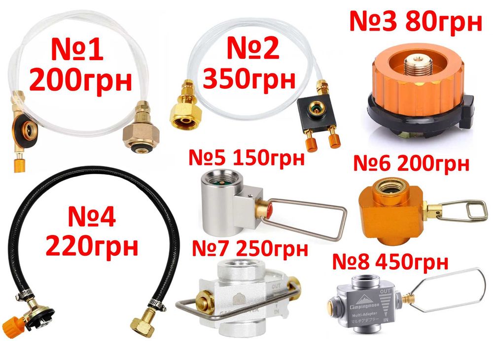 Перехідник для заправки туристичних газових балонів