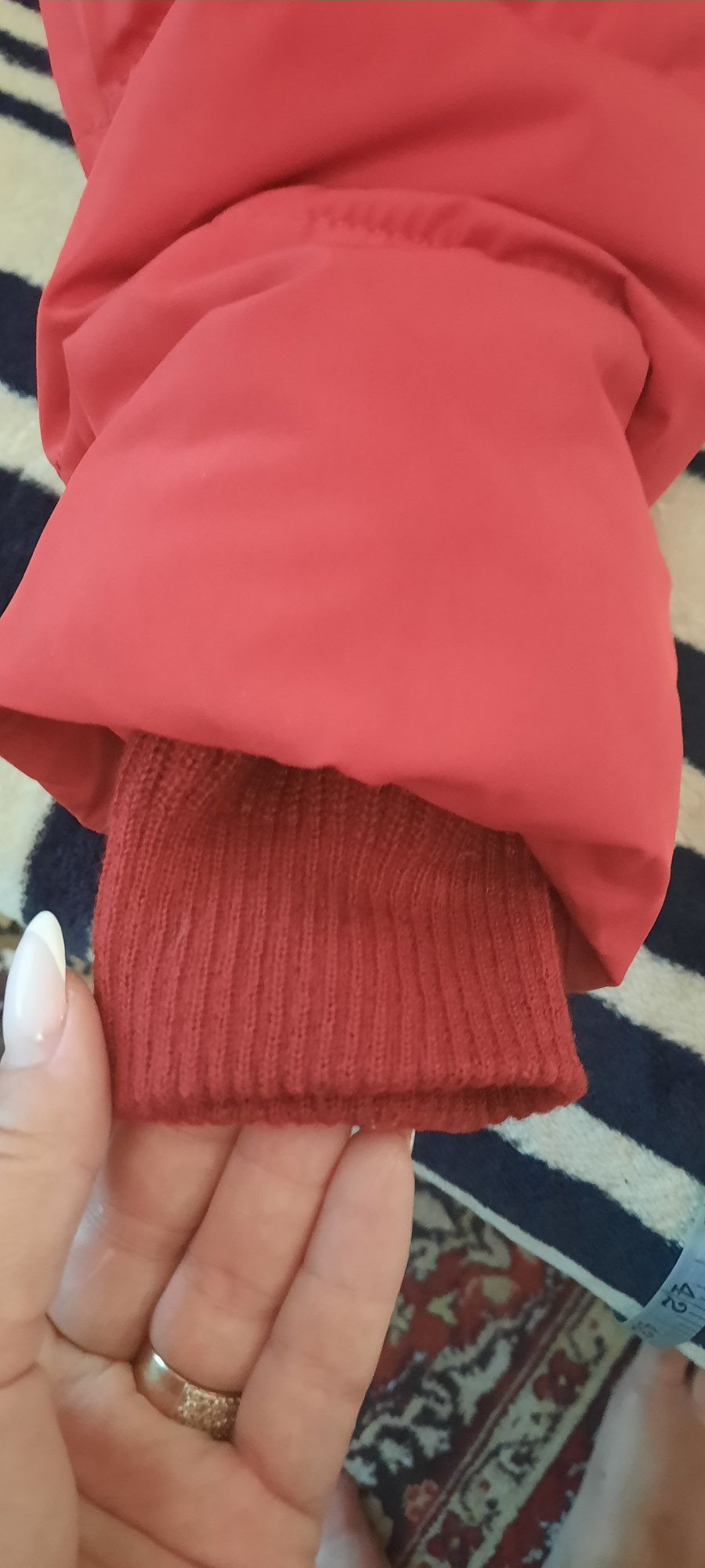 Зимняя   женская   куртка красная XXL