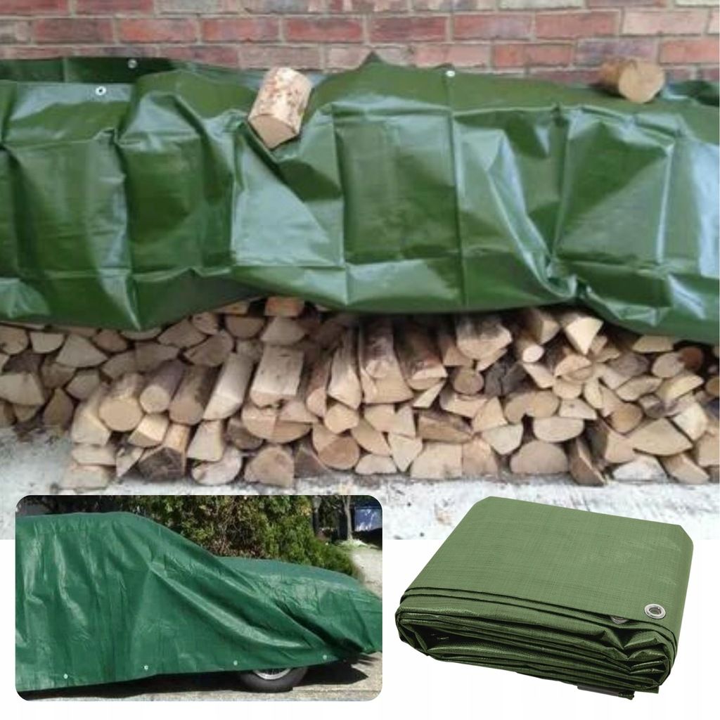 Plandeka zielona 8x12m mata super mocna mega gruba
