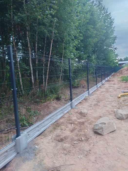 Ogrodzenia panelowe panele słupki brama furtka płot palety