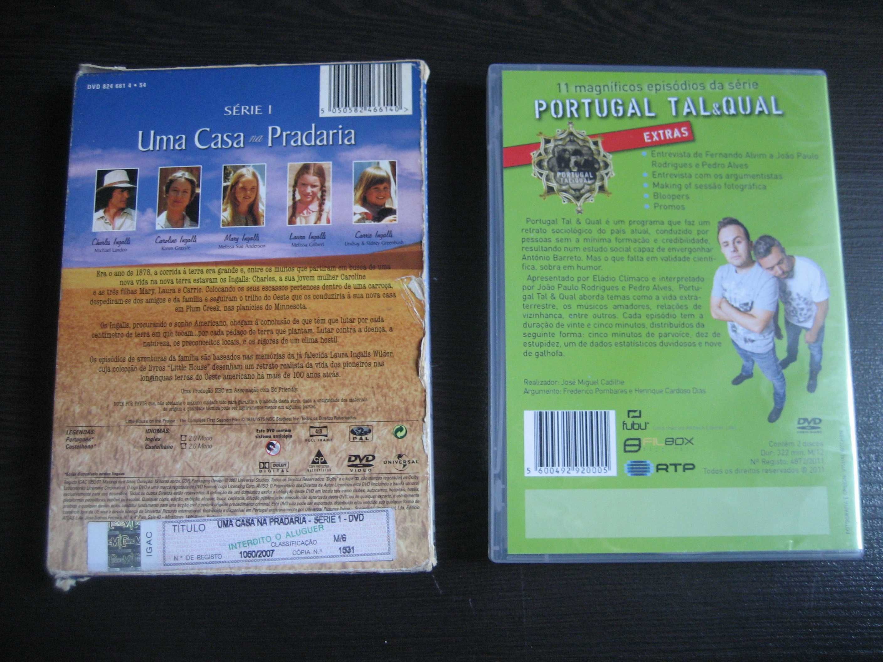 DVD Uma Casa na Pradaria, Portugal Tal & Qual, Tom Jobim, etc