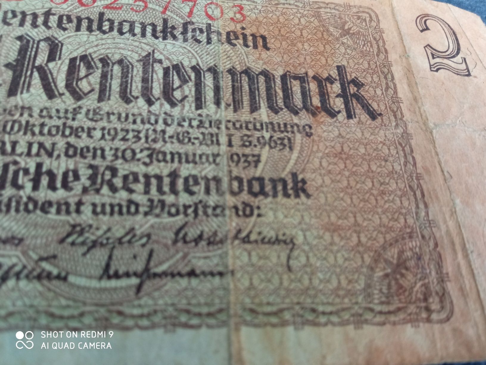 2 rentenmark 1923 r