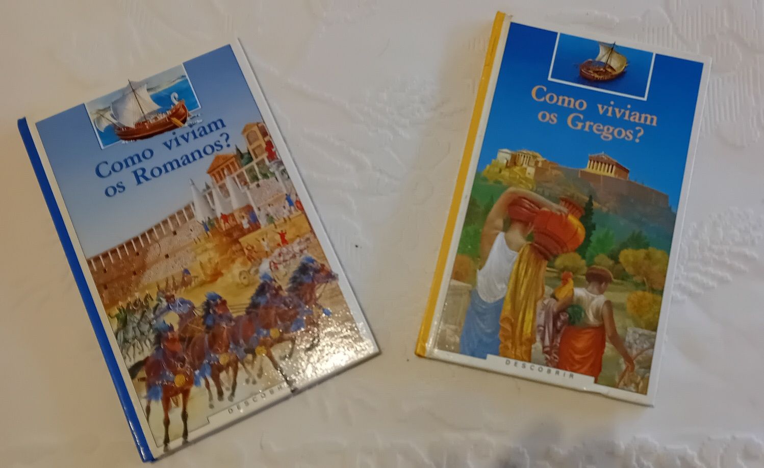 Livros Como viviam os GREGOS? ... OS ROMANOS?