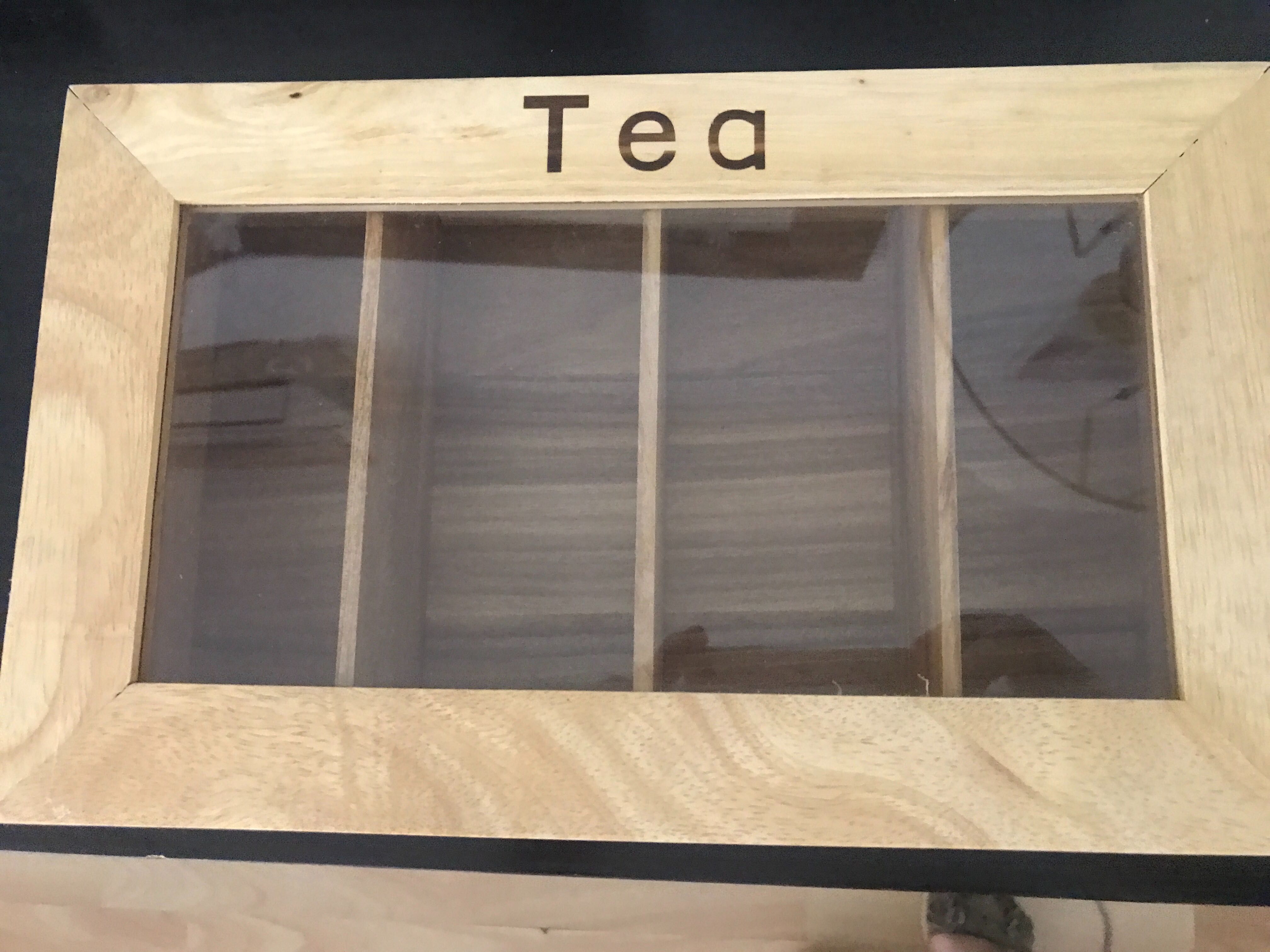 Caixa para chá em madeira
