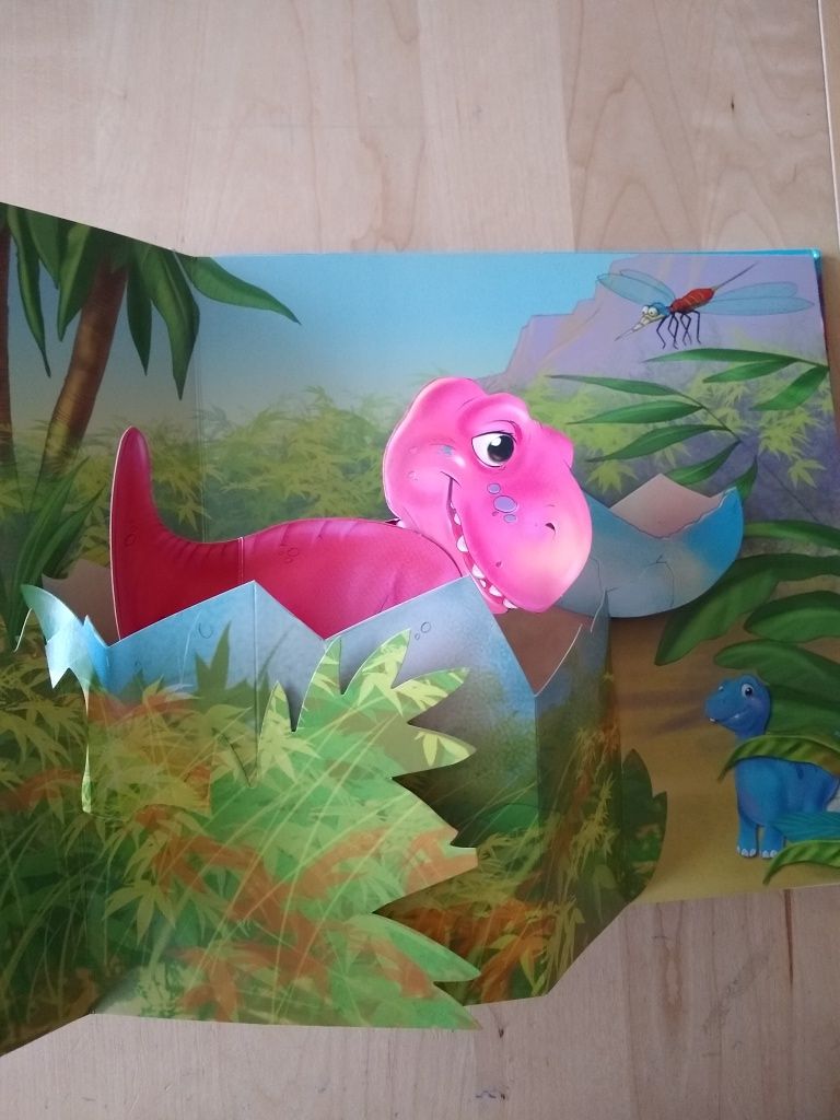 Niespodzianka dla Dino - Rozkładanka 3D o Dinozaurach