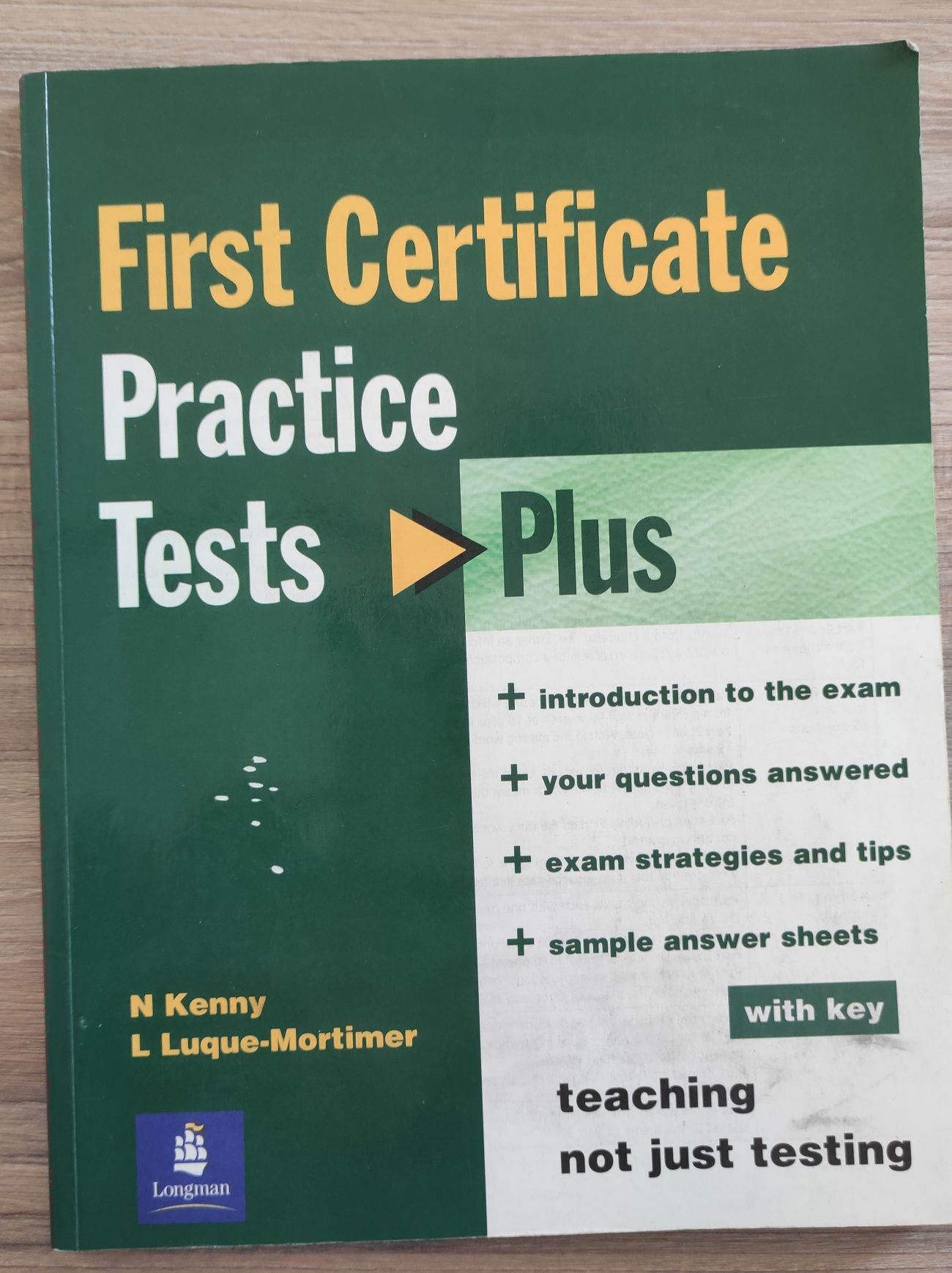 First certificate practice tests plus longman FCE