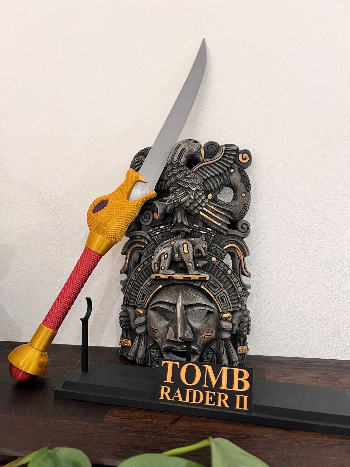 Figurka Dagger of Xian, Tomb Raider 2, Druk 3D, Recznie malowane