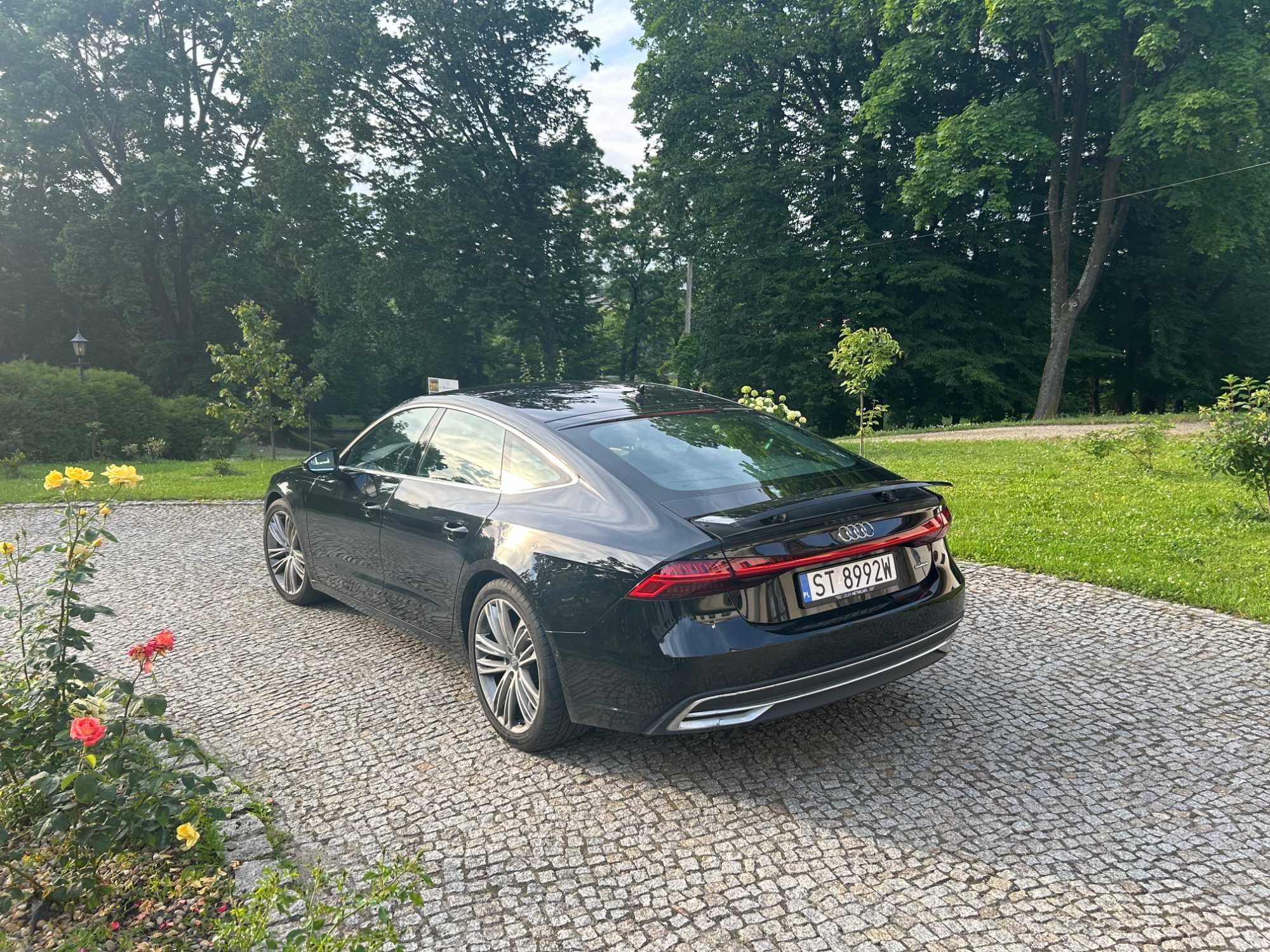 AUDI A7 PREMIUM do ślubu samochód czarne auto na ślub wesele