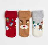 Śliczne Skarpetki H&M święta 3pack NOWE