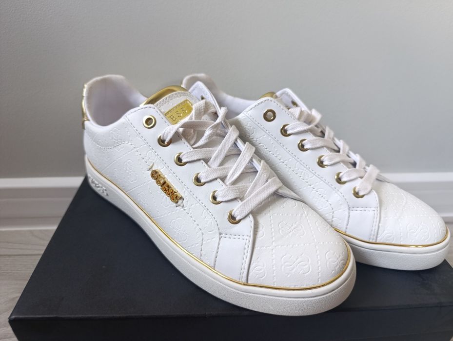 Buty damskie sneakersy guess białe 39 złote