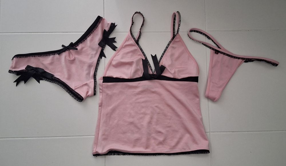 Obsessive koszulka bardzo krótka, stringi, majtki, S