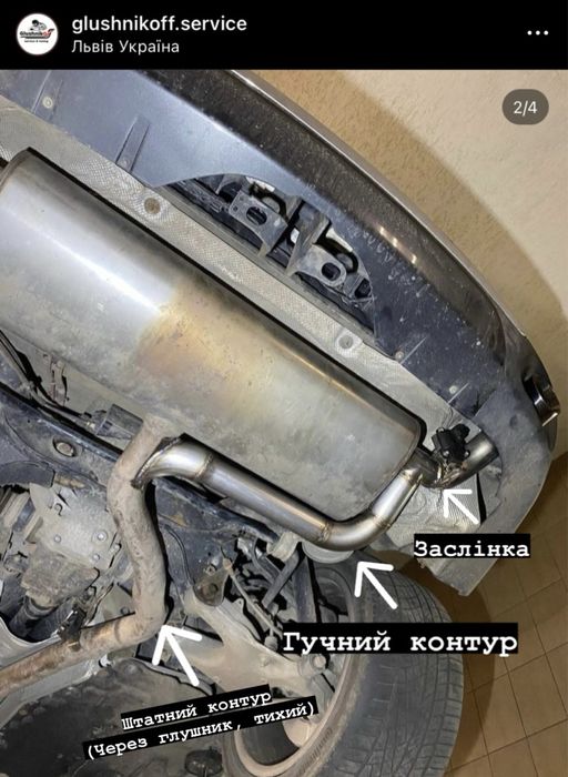 Заслонка на выхлоп