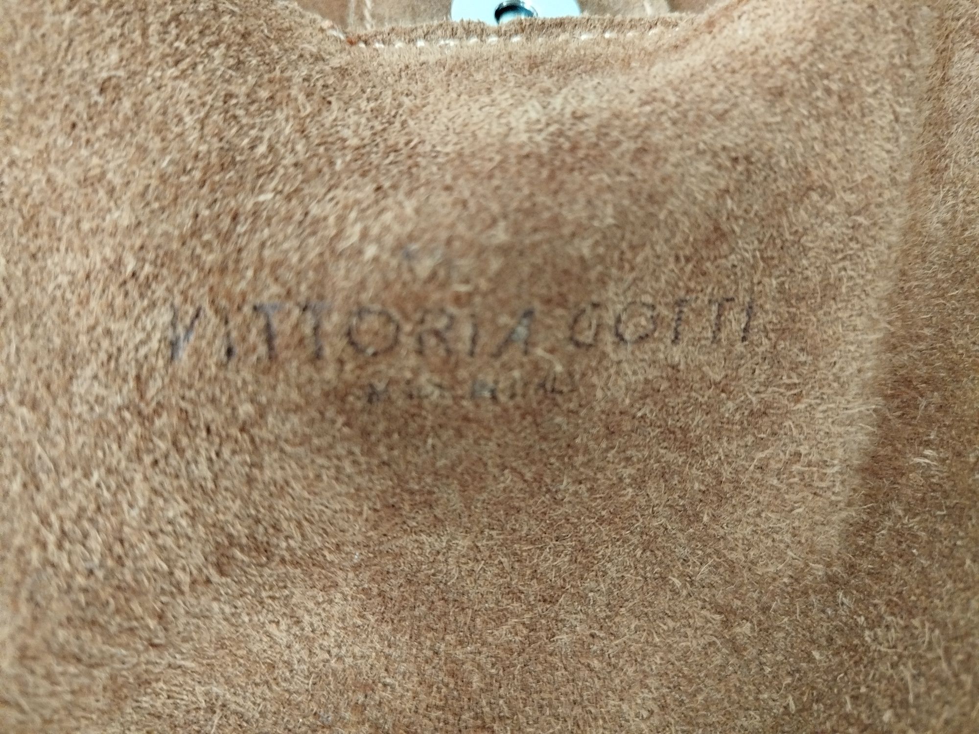 Włoski Shopper Boho Vittoria Gotti Torebka z frędzlami camel