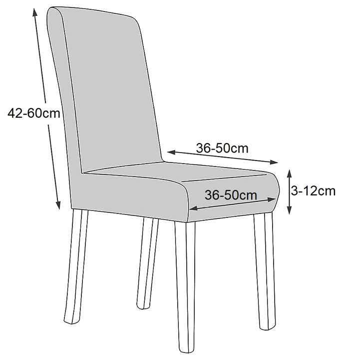 Pokrowce na krzesła welurowe elastyczne 6 sztuk 14 kolorów do wyboru