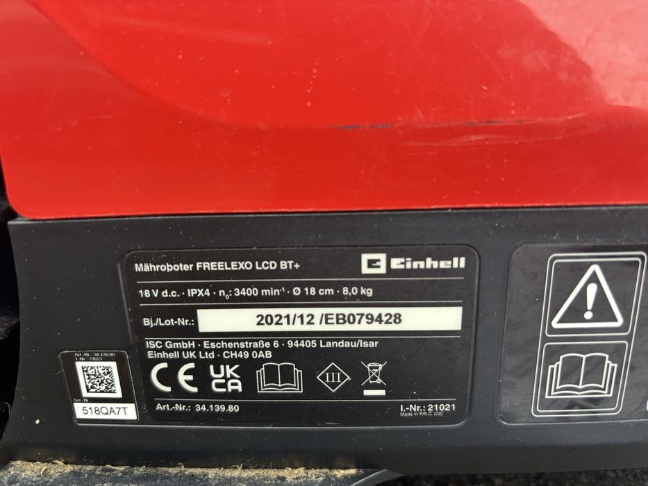 Robot koszacy Einhell FREELEXO 800 LCD BT 800 m szer. koszenia 18 cm