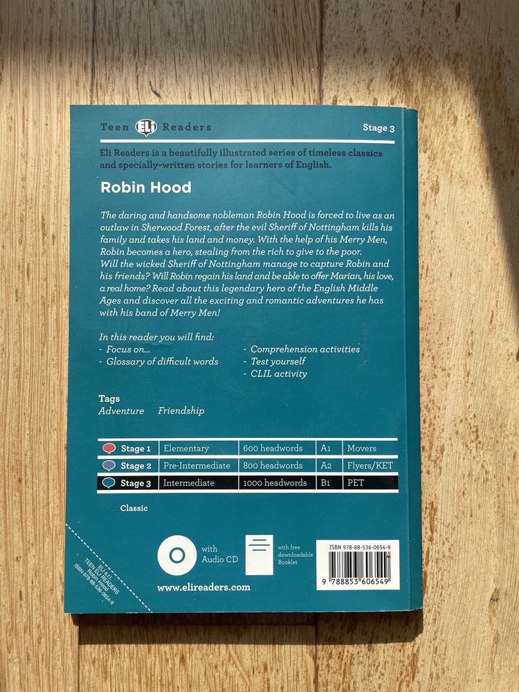 Książka do nauki angielskiego dla młodzieży/dzieci Robin Hood