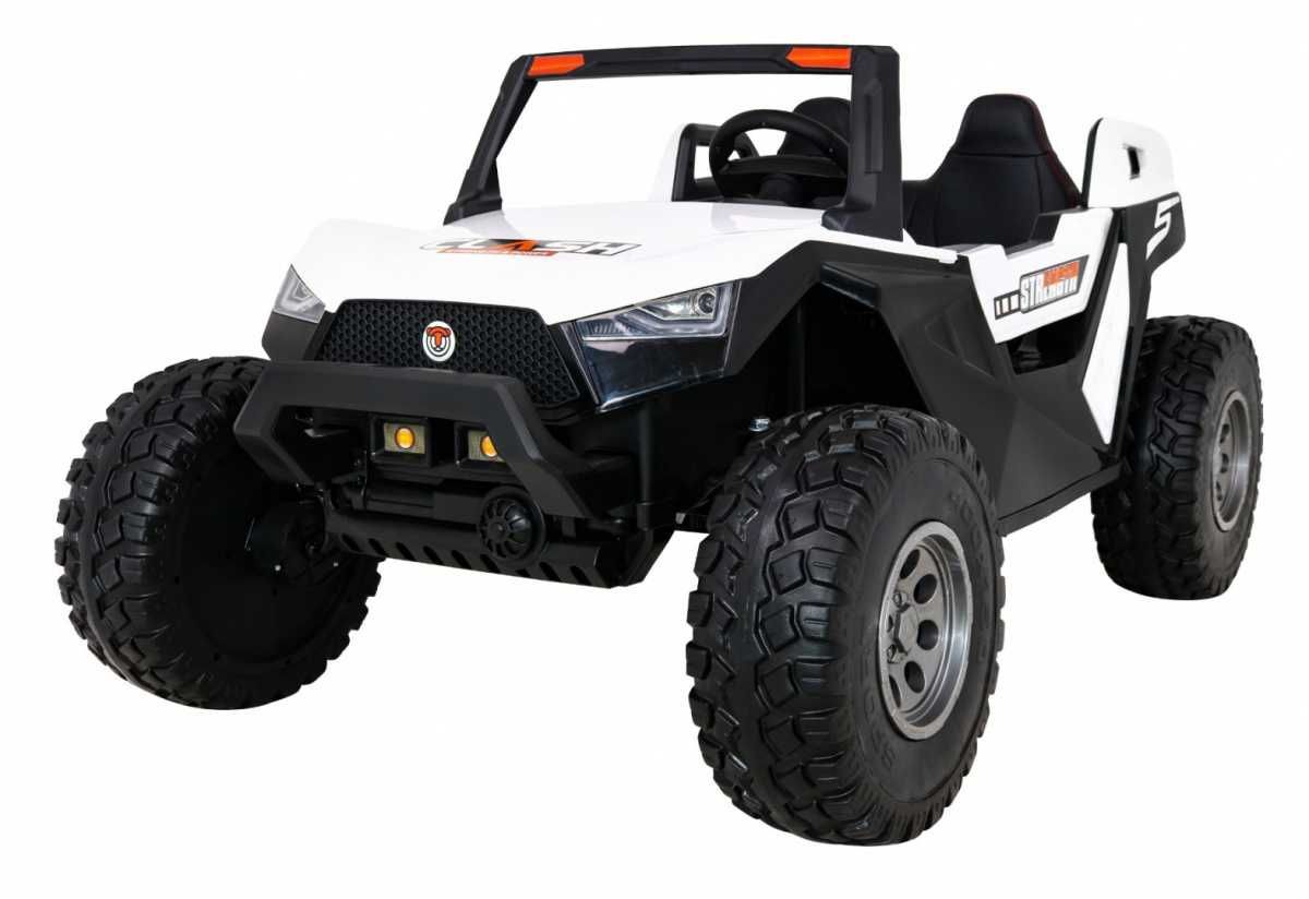 Auto na akumulator Jeep 2-osobowy Pilot 4x4 24V + Tablice Imienne Biał