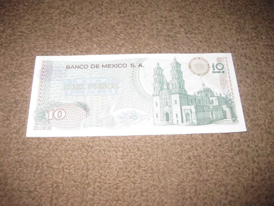 Nota do México "10 Pesos" UNC