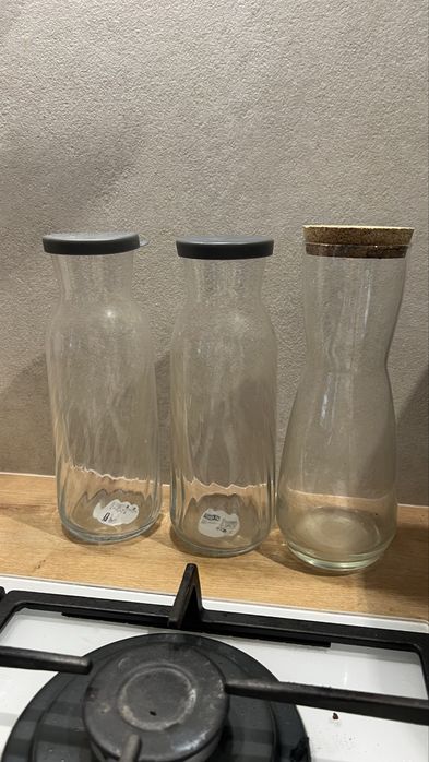 Графін юск скляний з кришкою