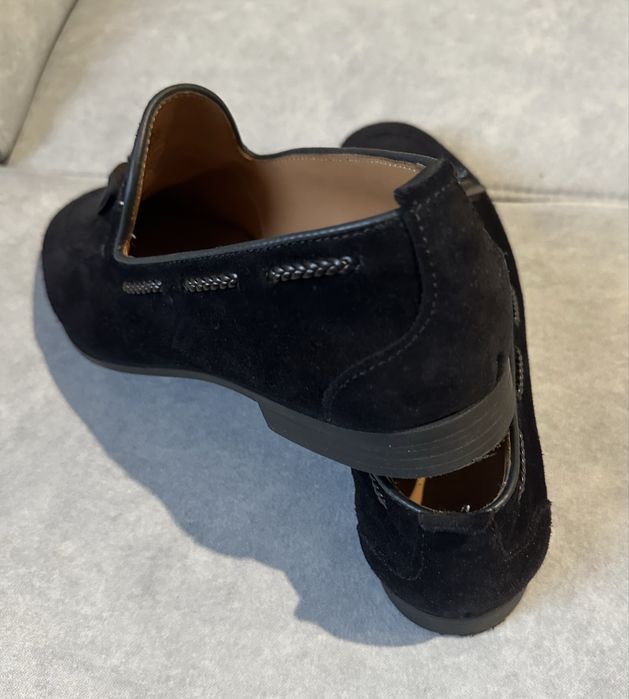 Loafersy zamszowe Zara