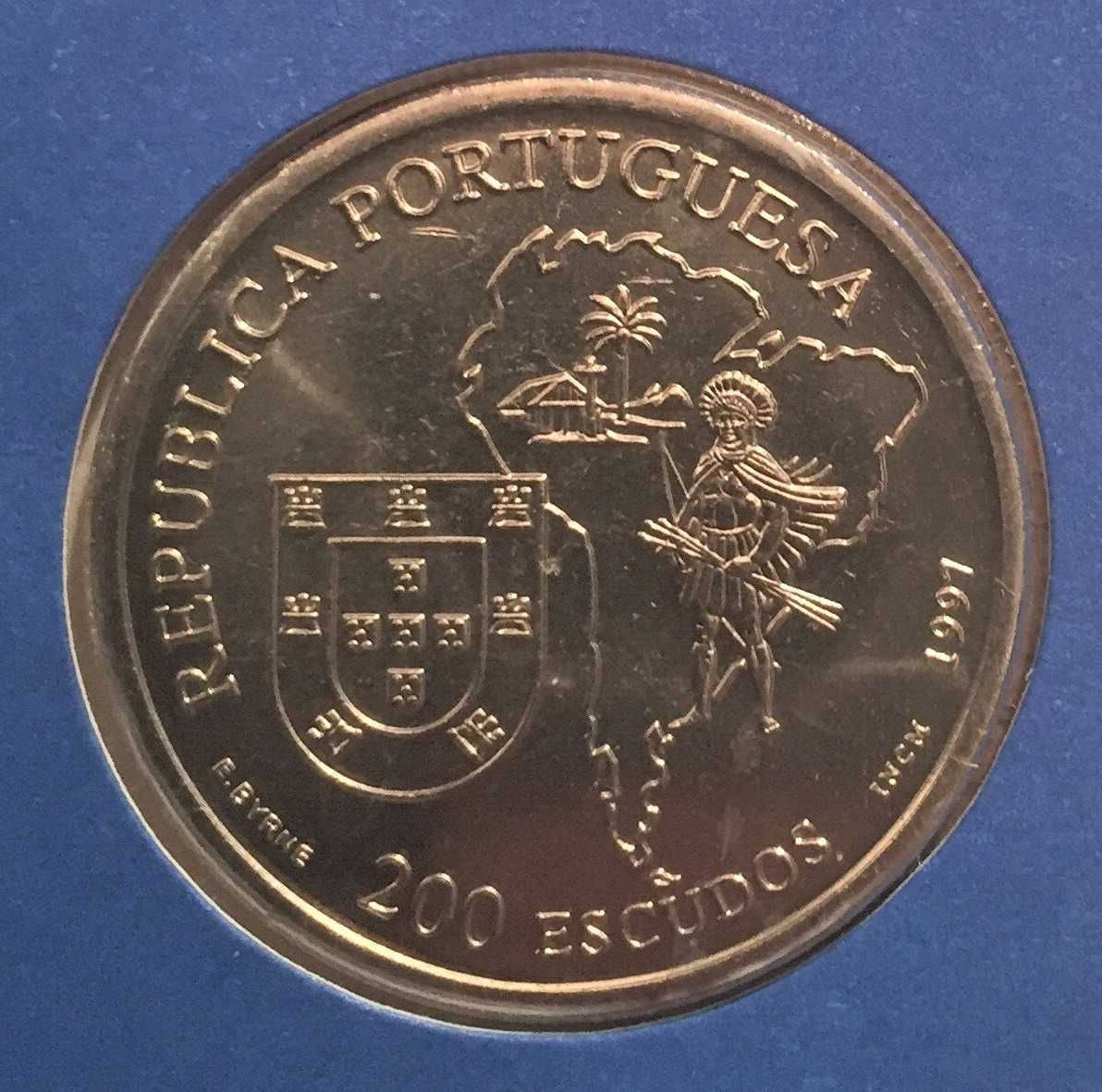 Livrete c/moeda de 200$00 - José de Anchieta Apóstolo do Brasil - 1997