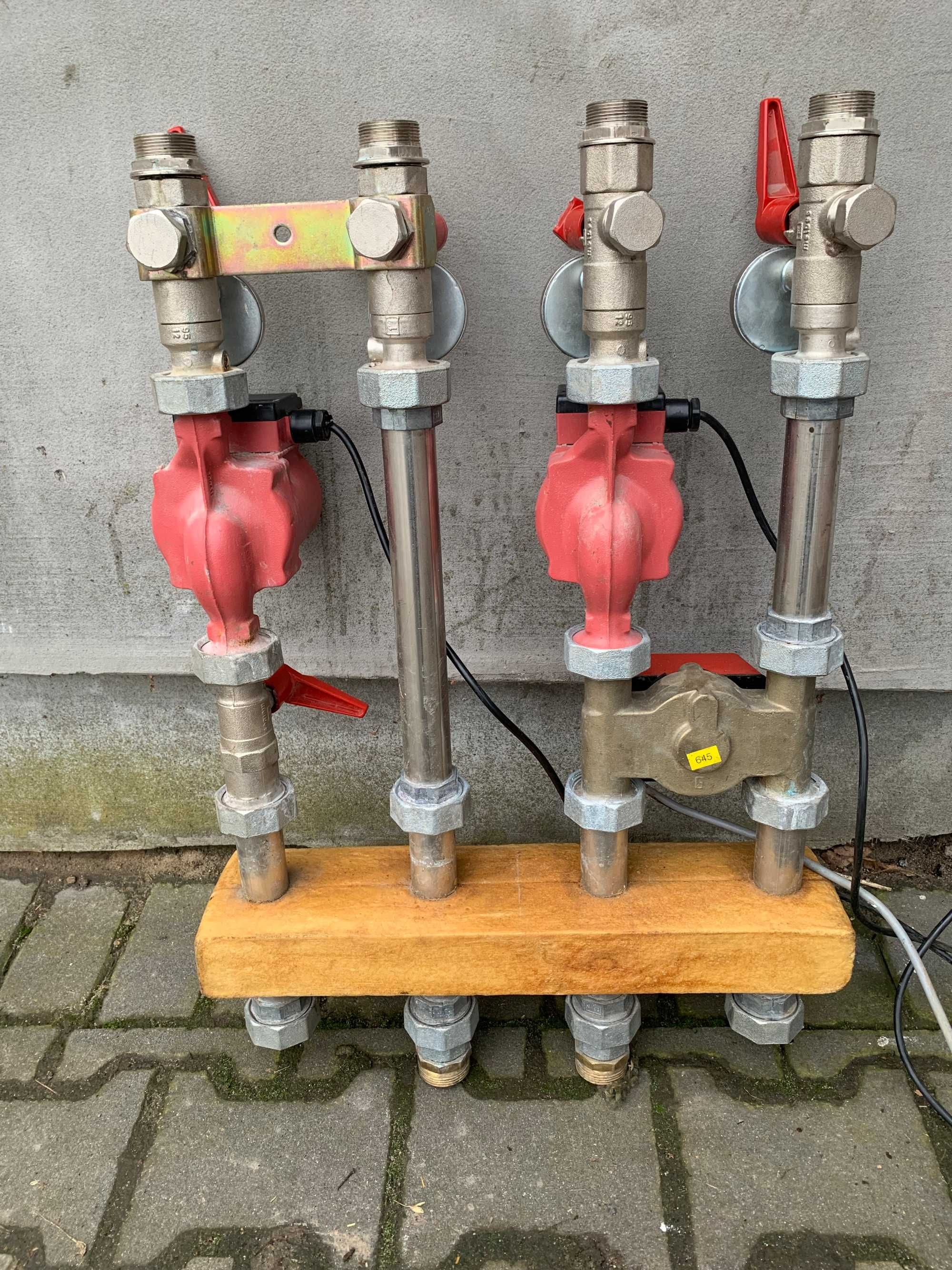 Moduł pompowy 2x Grundfos UPS 25-40 zawór mieszający gotowy zestaw CO