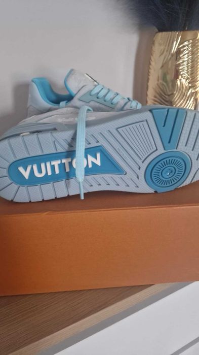 Buty Louis Vuitton by Tyler blue meskie, Sneakersy Size 46 -28,5 cm