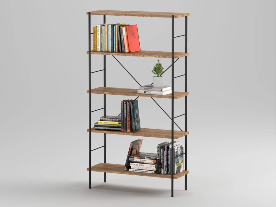 Дерев'яний дубовий стелаж