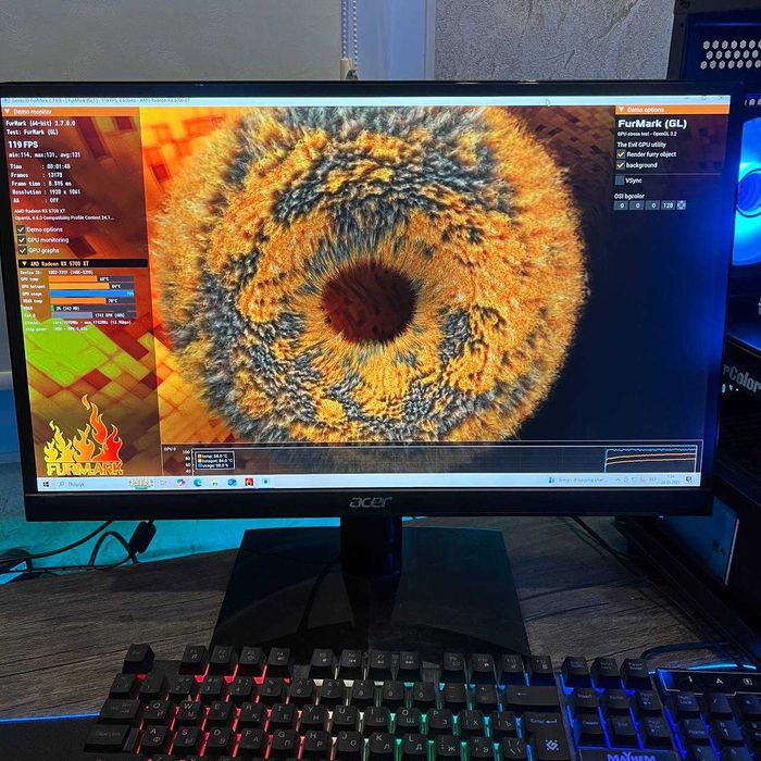Игровой ПК компютер RX 5700 XT 8GB Стационарный блок Системник 24 ядра