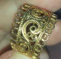 Шикарное Винтажное золотое кольцо, 583 проба, клеймо