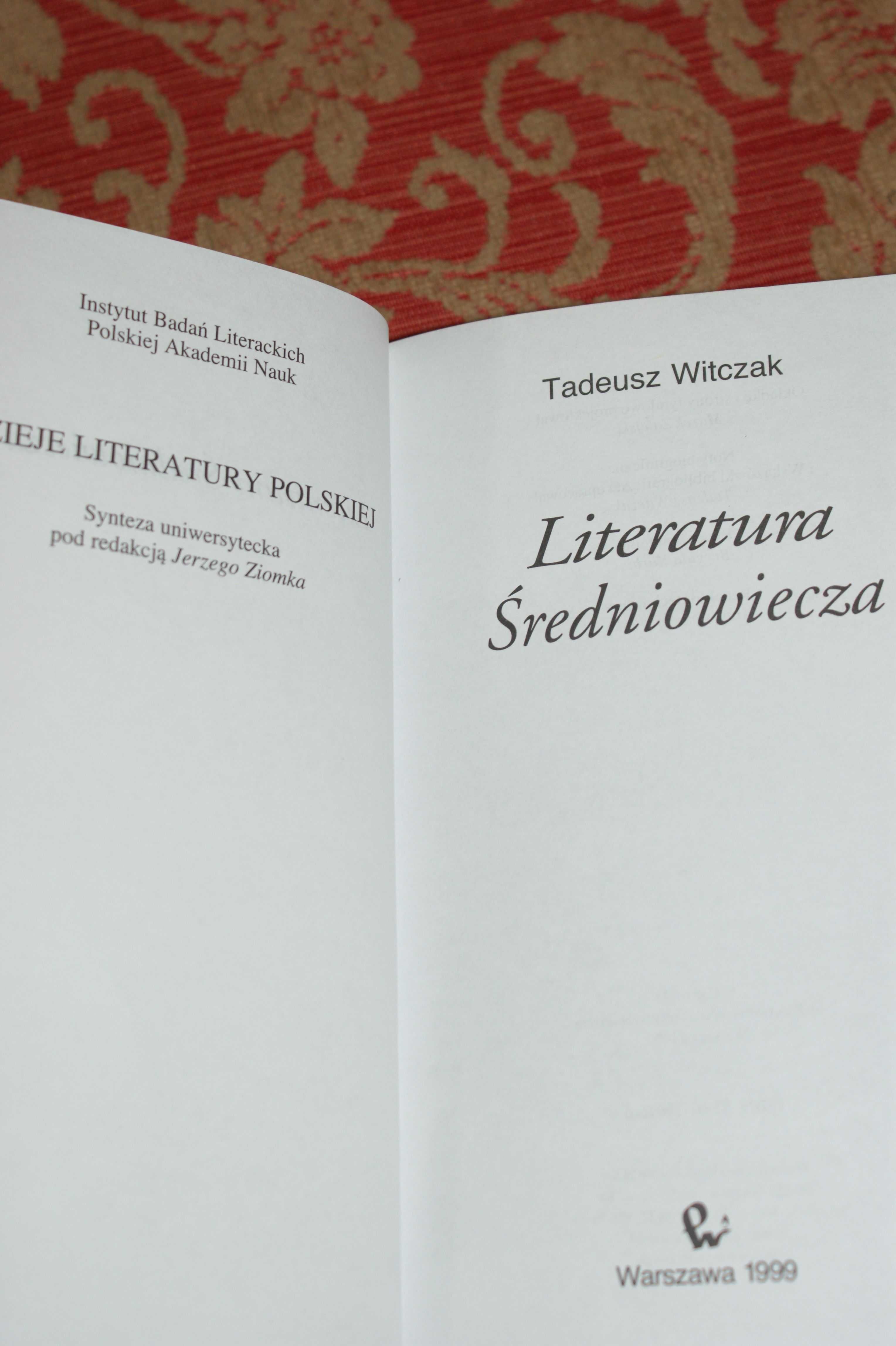 Literatura Średniowiecza Tadeusz Witczak filologia polska polonistyka
