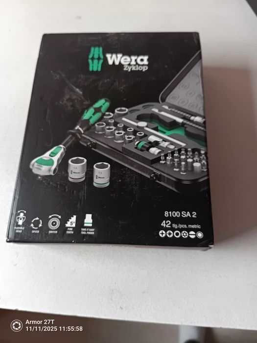 Komplet kluczy nasadowych Wera zyklop. 8100 SA 2