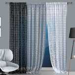Firanka panel żakardowy Persja szer. 160 cm szary szary
